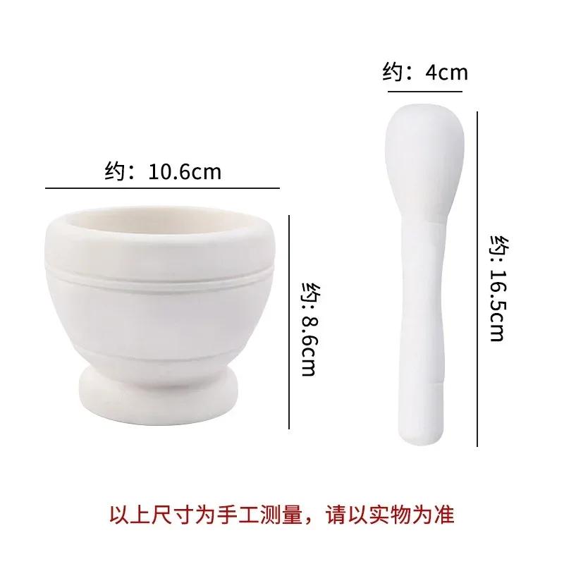 Manual Garlic Press Household Grinder Pressing Garlic Mashing Pot New Manual Medicine Jujube Wood Pounding Stone Mortar Grinder