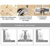 90 Degree Steel Cabinet Hinges No-Drilling HoleHydraulic Buffer Hinge Kitchen Cabinet Cupboard Hinges Furniture Hardware