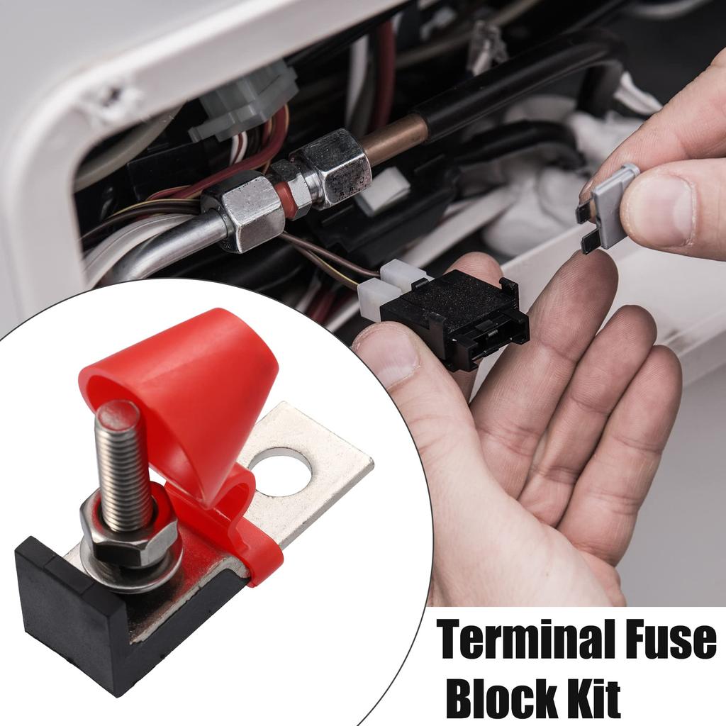 uxcell Fuse Holder Fuse Box Fuse Cap 100A Fuse Terminal Fuse Block Kit