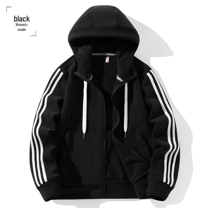 

Женский флисовый кардиган с капюшоном для весны, осени и зимы 2XL