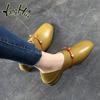 2024 New Soft Leather Loafers Flats Retro Korean Style All-match Concise Casual Comfortable Women's Shoes Fashion Spring Autumn