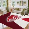 Brentford Football Design Crystal Velvet Rug Soft Decorative Mat for Bedroom Entrance