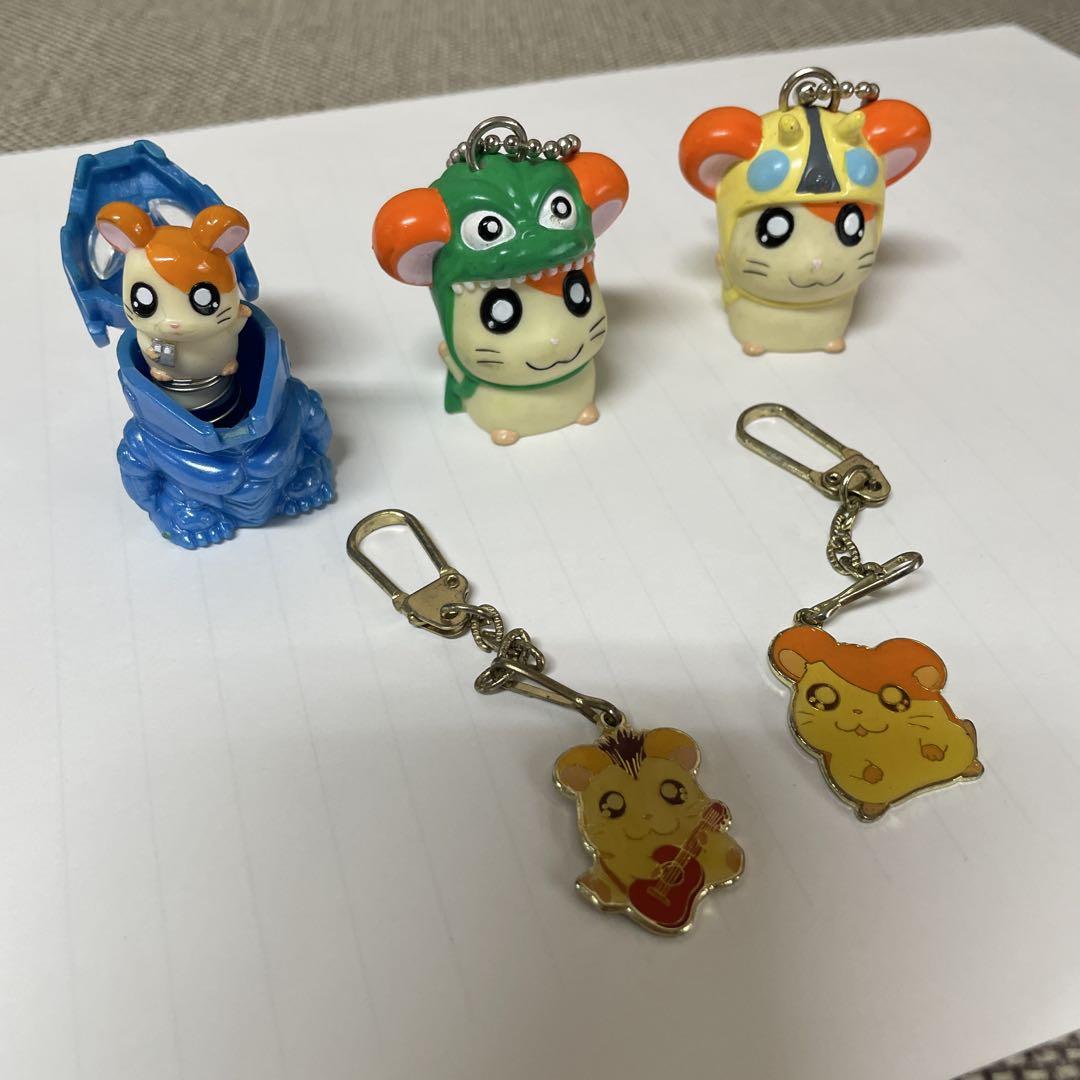 

[USED] Hamtaro Godzilla Mothra Godzilla Ham-kun Keychain Tongari-kun Heisei