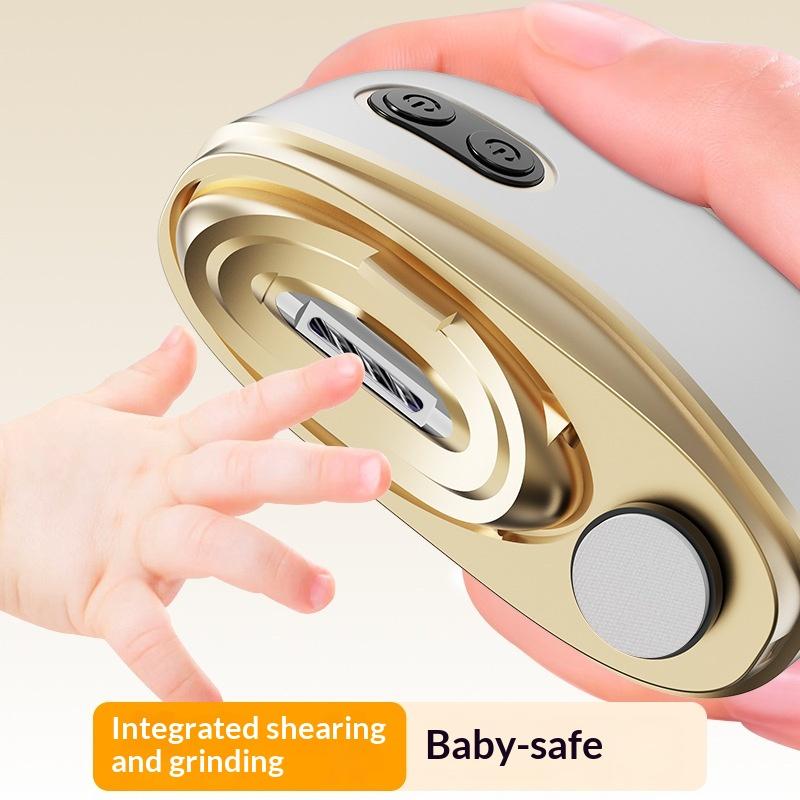 New Electric Nail Clippers Grinder Two-in-One Stainless Steel Anti-Pinch Finger Nailer for Baby Old Man Universal Household Use