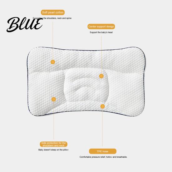Cuscino Ergonomico Sagomato per Chi Dorme sulla Schiena Bambini da 6 Mesi a 8 Anni
