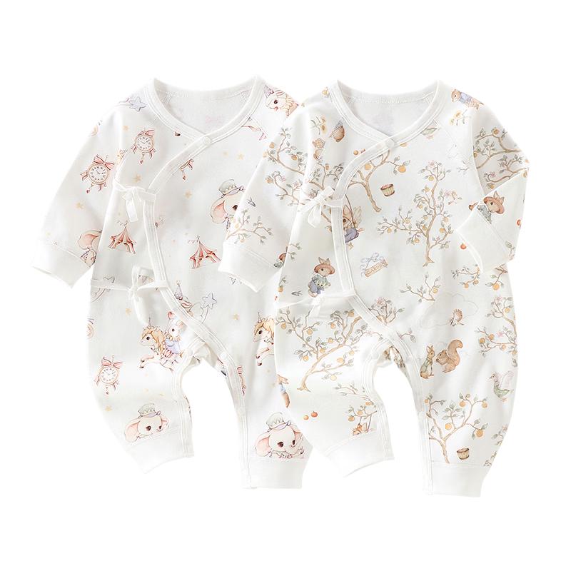 Newborn Baby Pure Cotton Butterfly Romper Jumpsuit 2-Piece Set