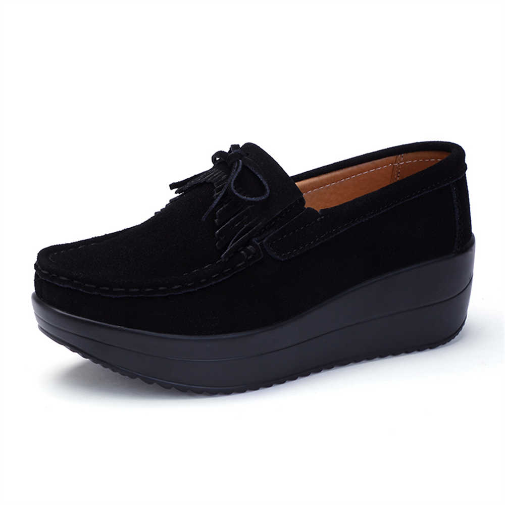 Fashion Without Lacing Wegde Green Sneakers Vulcanize Loafers Womens Shoes Original On The Original Sport Play Sneakeres Suppliers