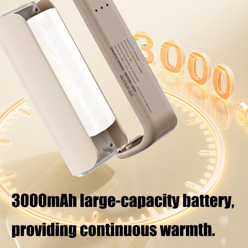 Portable 3000mAh Split Hands Warmers 3 Second Fast Heating Warmth Magnetic Pair For Commuting And Winter Activity