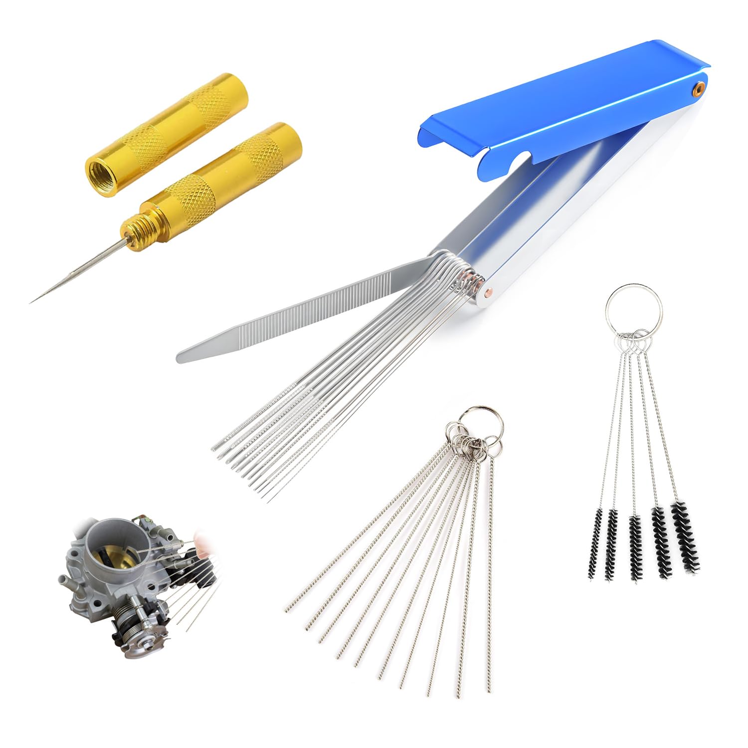 Carburetor Cleaning Tool Set of 4, Carburetor Cleaner Tool Set,