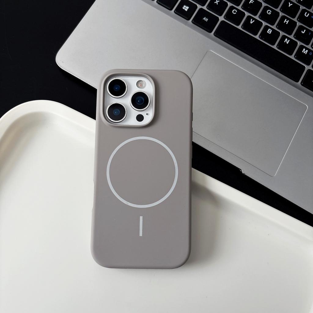 Soft Liquid Silicone Phone Case for Magsafe Mag Safe iPhone 17 Air 16 15 Plus 14 13 Pro Max Magnetic Shockproof Protective Phone Cover Accessories