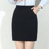Women High Waist Split Suit Skirt Solid Anti‑Chafing Lined Business Office Career Short Half Skirt