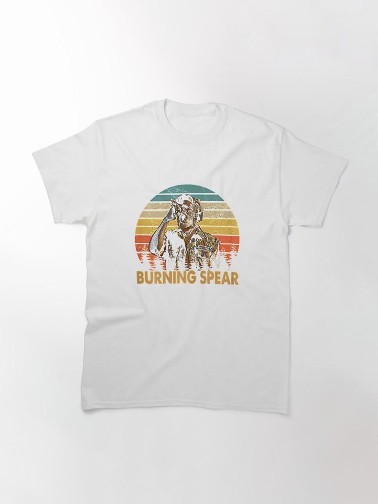Burning Spear Retro Burning Art Spear Music Jamaican Singers Classic T-Shirt