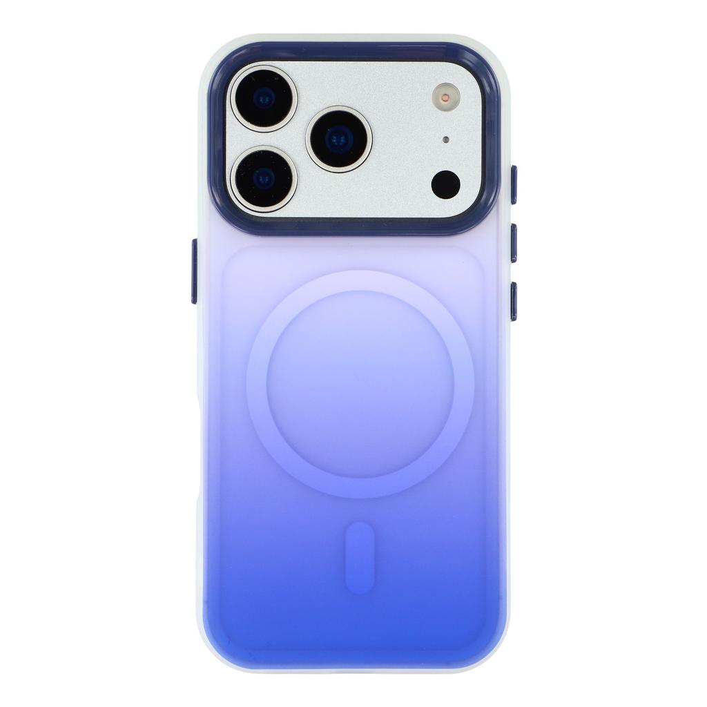 For iPhone 17 Pro Case Compatible with MagSafe Gradient Frosted Design PC + TPU Phone Cover