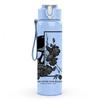1PC Skull Soldier Monochrome Art 750ml Color Plastic Sports Water Bottle Leakproof Flip Straw Lid Suitable for Sports Office Home Use