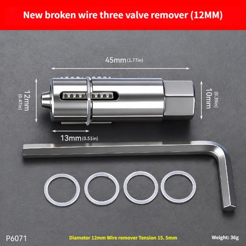 Broken Valves Thread Extractor Tool Faucet Removal Tool for 12mm14mm Diameter Stripped Pipe Extractor Set