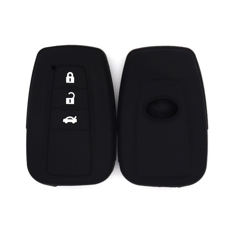

Smart and high-quality key covers suitable for Toyota Crown, Corolla, Reiz, RV4, Domineering, Camry, CHR, silicone key pouches чёрный