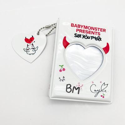 Kpop Idol Babymonster Fotoordner Fotoalbum Idol Fan Fotokartenhalter Mini-Album Idol Fotoaufbewahrung Sammelbuch Geschenk