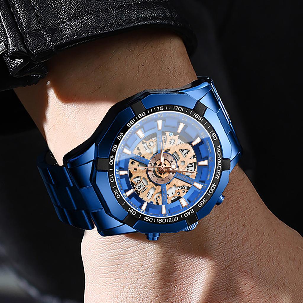 UTHAI CQ340 Fashionable Men Watch Waterproof Night Light Leisure Business Quartz Watch Cool Clock Gift Watches for Man