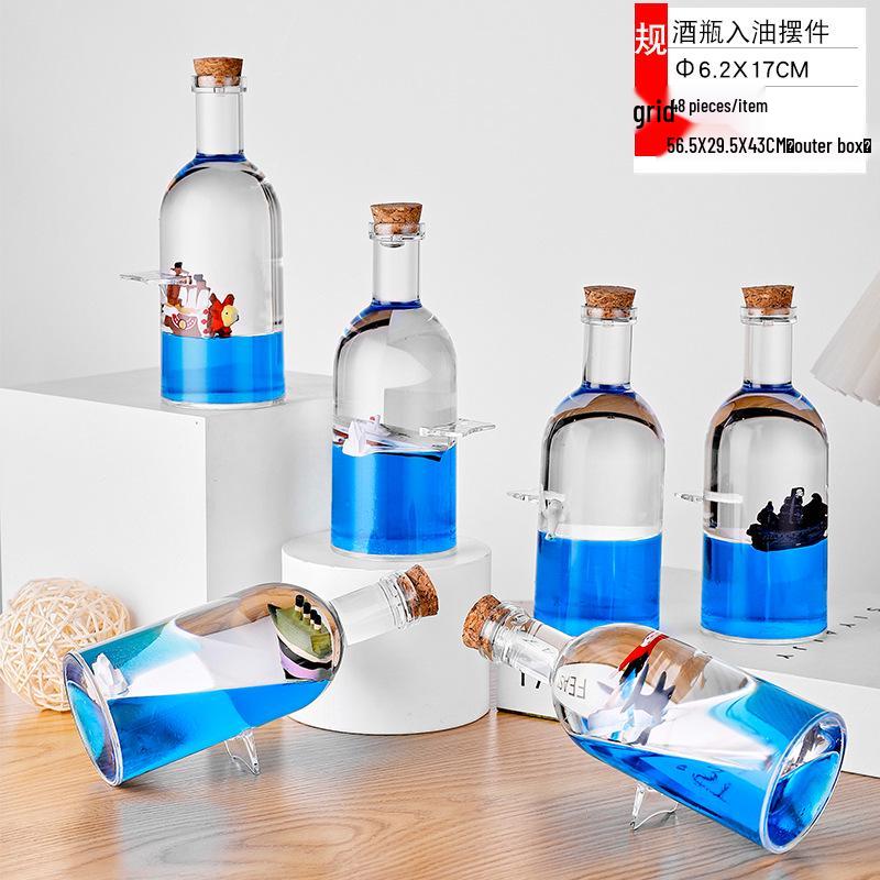 Panda Glitter Liquid Motion Hourglass - Decompression Toy & Acrylic Decoration Gift