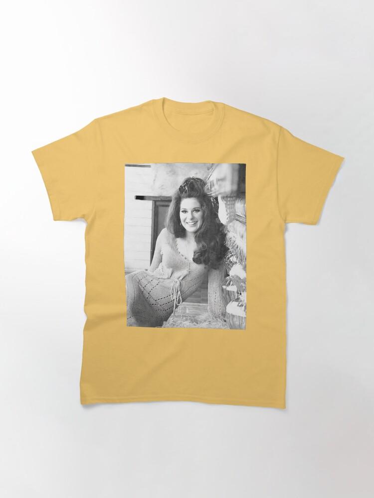 June Carter Cash Bobbie Gentry Černobílé Klasické Tričko