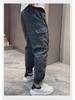 Vintage-Style Loose Japanese Straight-Leg Pants for Men - Spring/Fall Large Size Trending Casual Overalls