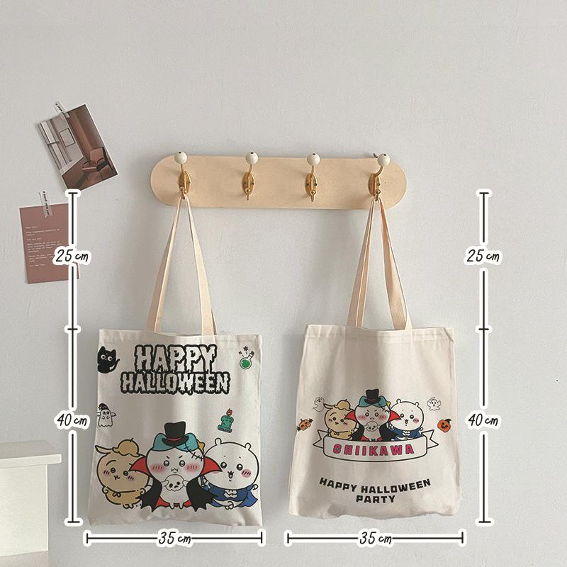 Bolsa Tote de Lona Grande de Desenho Animado para Mulheres 2025 - Versátil, Elegante para Compras e Ombro