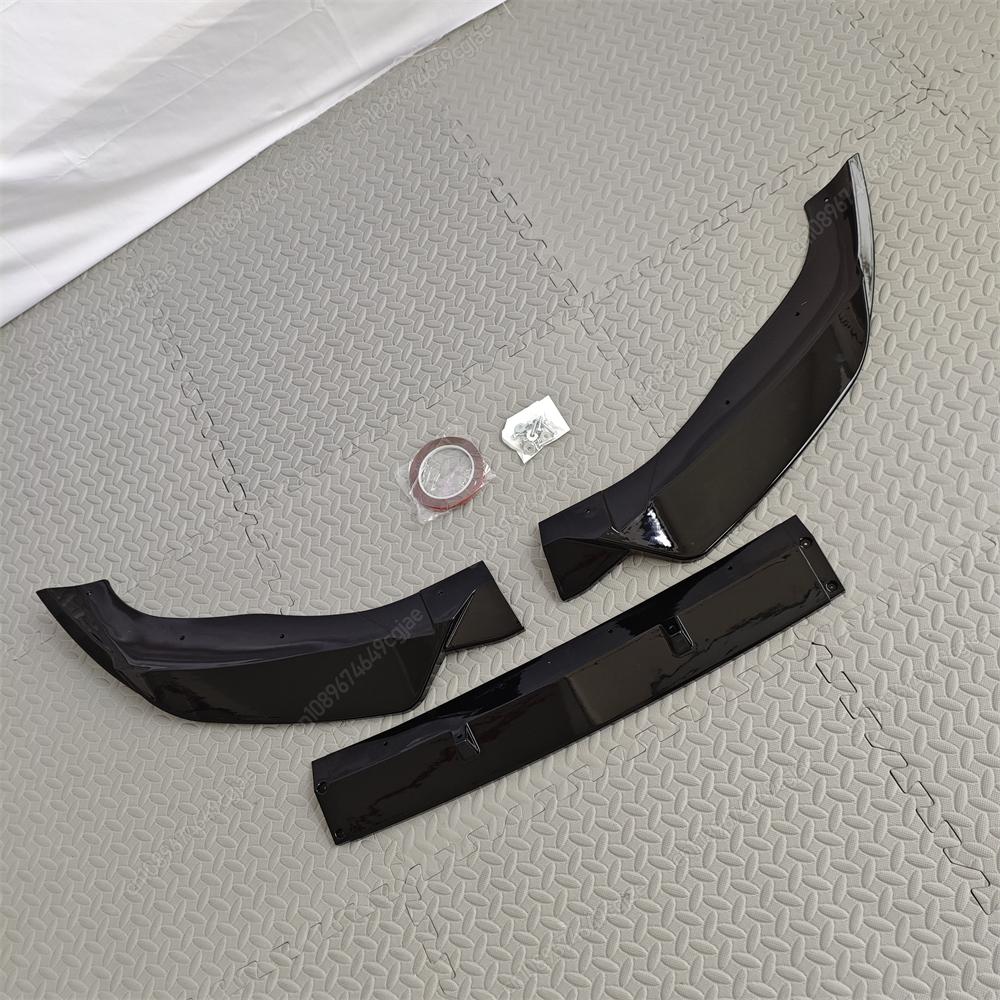 For BMW X3 G01 X4 G02 IX3 G08 20d 30i 30d M40i M40d M-Sport 2022-2024 Black Front Bumper Splitter Lip Spoiler Diffuser Body Kits Gloss Black