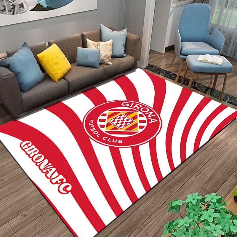 Girona FC Logo Carpet Design suitable as a non-slip mat for the living room or bedroom sofa