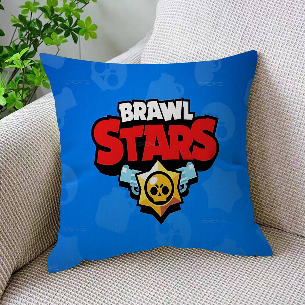 Strategy Game B-BRAWL STARS Pillow Cushion Cover Pillowcase Living Room Sofa Home Decor Customized