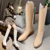 Coarse Heel Comfortable Knight Boots Pointed Versatile Boots Women's Autumn and Winter New Spice Girl Style