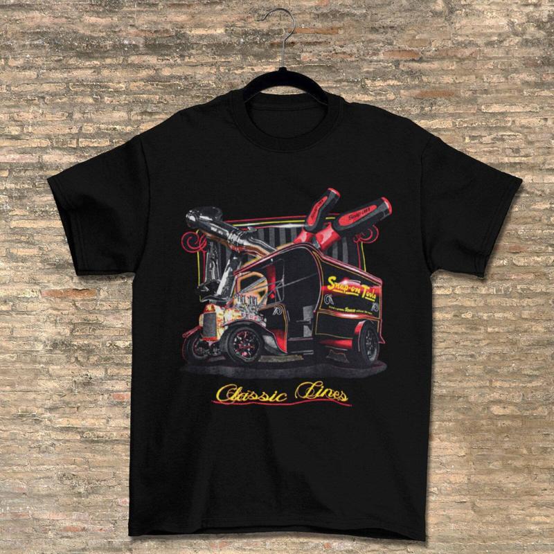 Snap On Tools Classic Lines Crewneck T Shirt S разноцветный