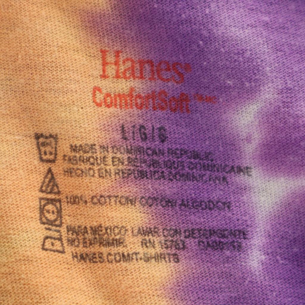 Hanes Tie-dye Short sleeve T-shirt L Multi Men's Used