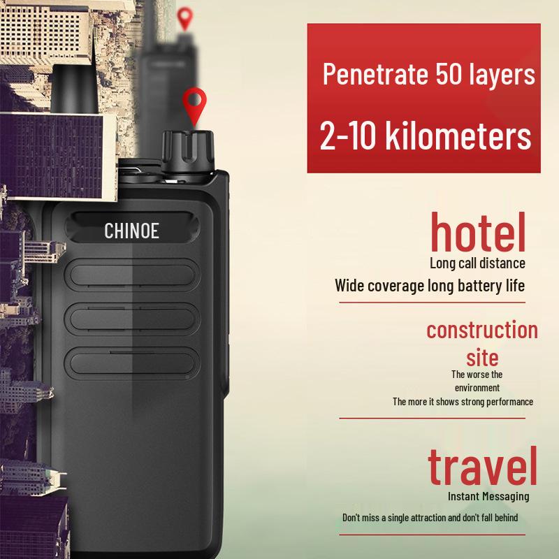 Zhongnuo D006 High-Power Walkie-Talkie for Construction, Fleet, Hotel, and Security.