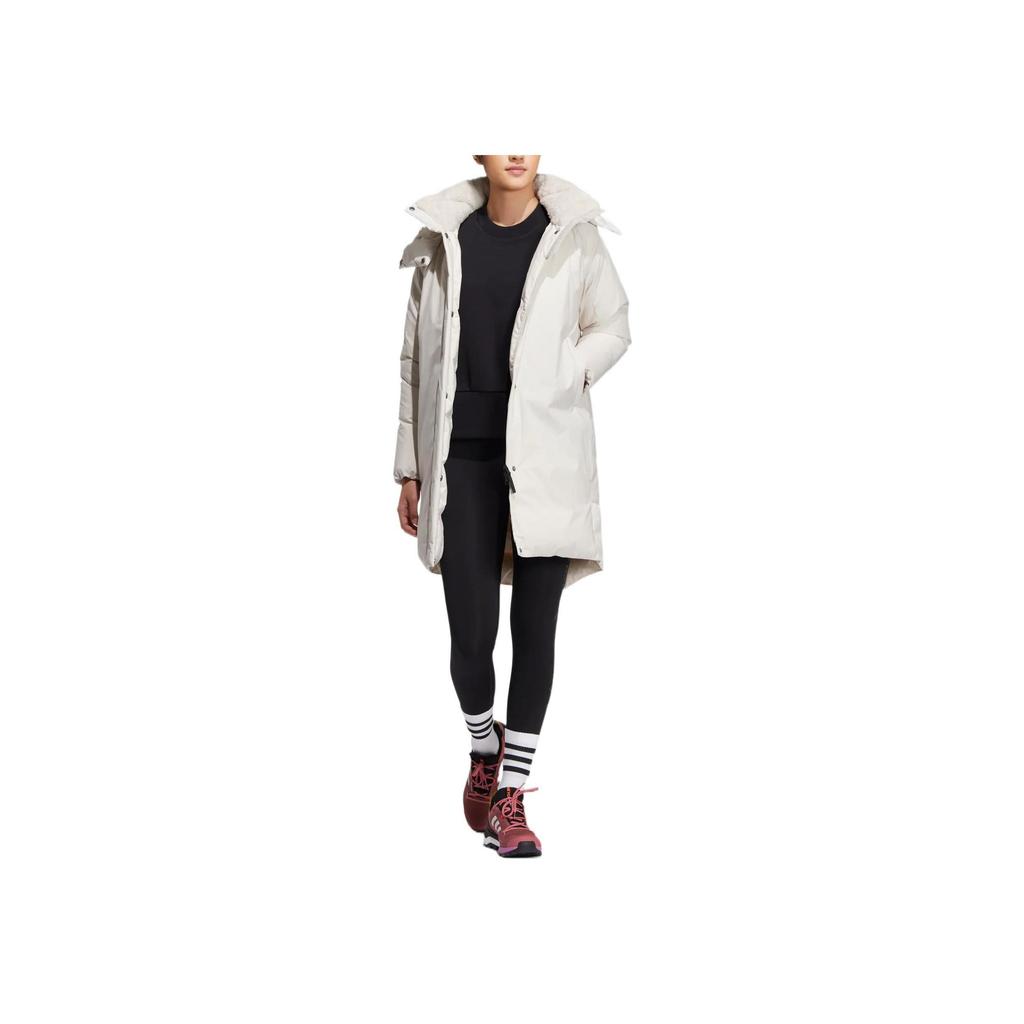 adidas Womens Long Hooded Down Jacket HN2114