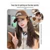 Fashionable Wool Curl Hat with Integrated Wig - New Enlarged Brim Full Head Set
