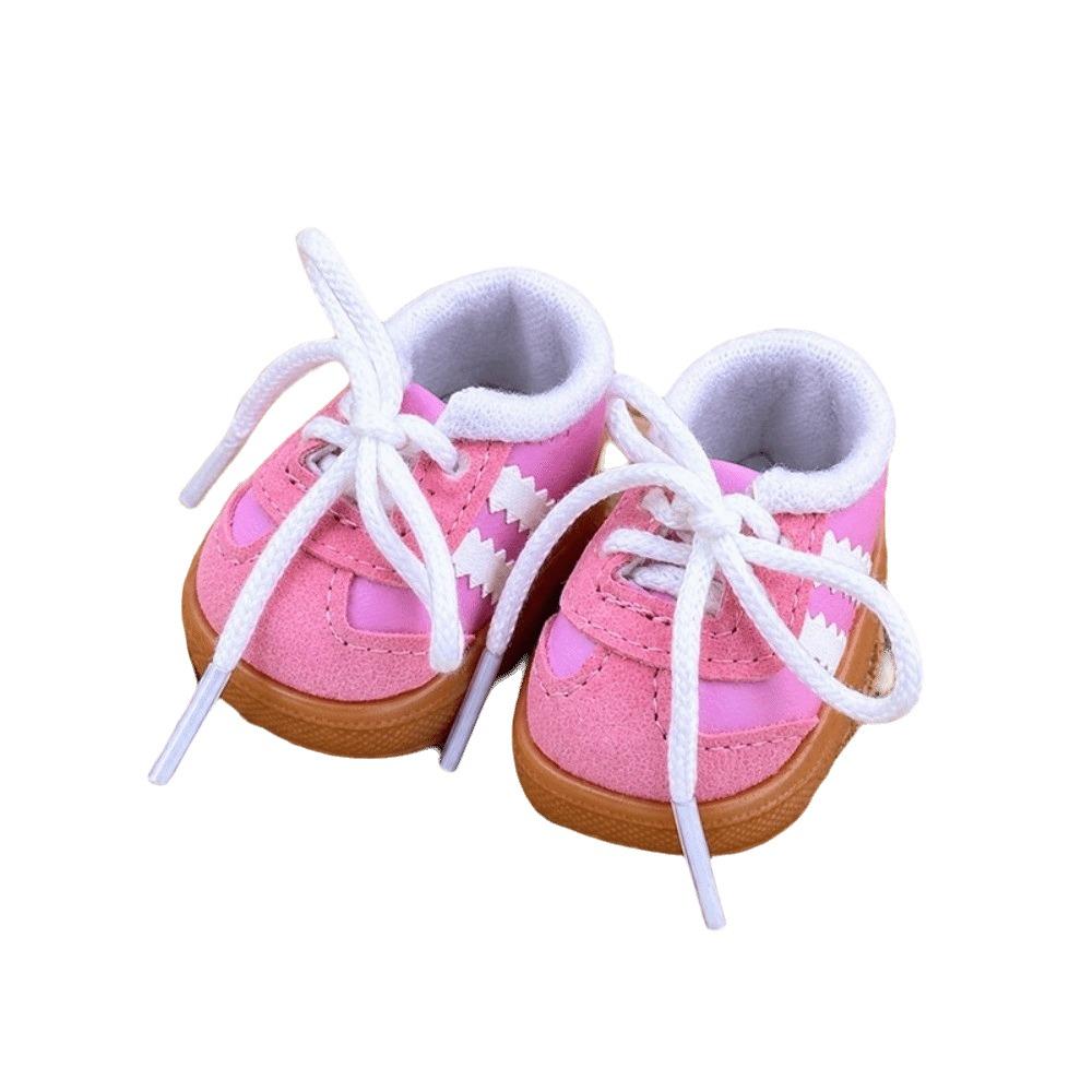 1Pair Cute Style Mini Doll Sneakers Lace Up Doll Footwear New Doll Shoes  For Potato Mia Doll