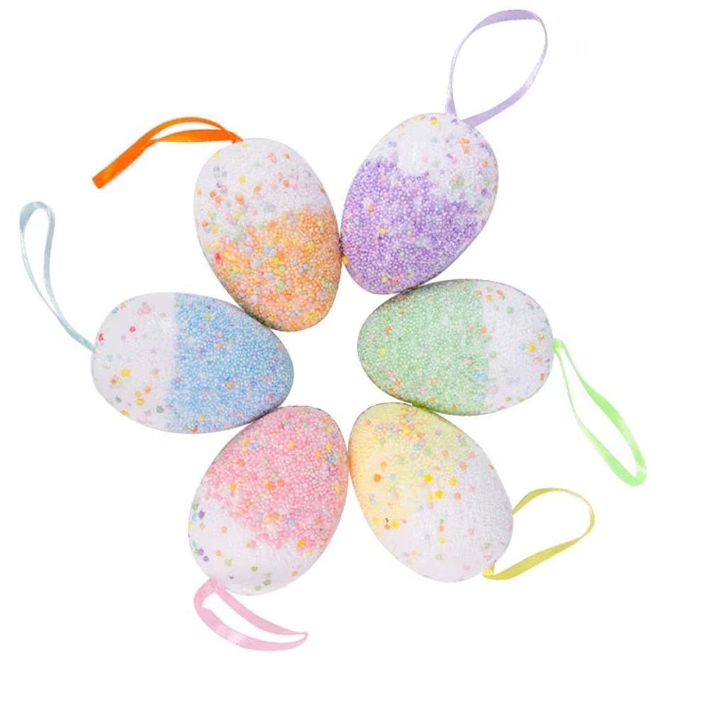 6Pcs Simulation Egg Hanging Easter Ornaments Easter Festival Decoration  Easter Party