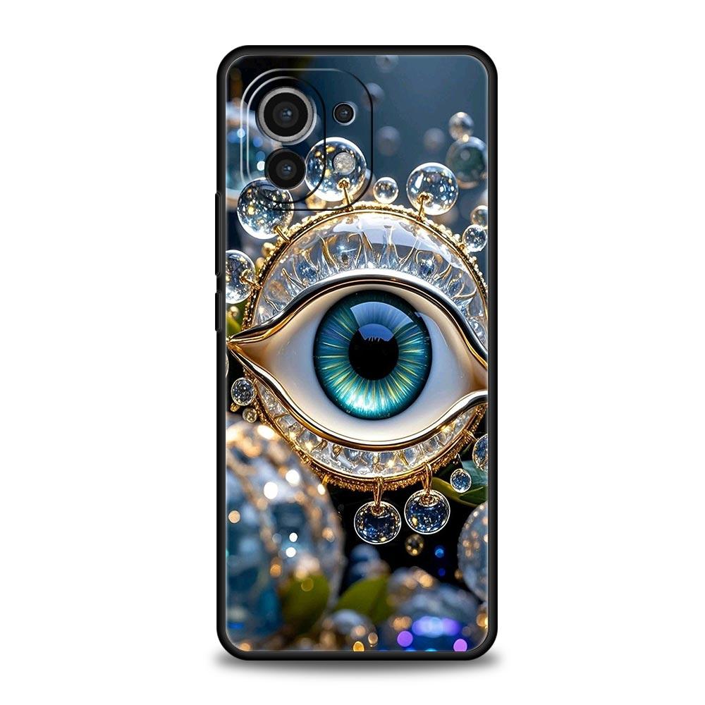 Fashion Eyelashes Eyes Phone Case Cover for Xiaomi Mi 17 15 14 13 12 11 Ultra 15T 14T 13T 12T 11T Pro Lite 5G Soft TPU Shell Bag