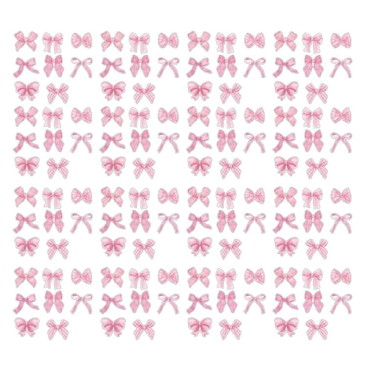 500Pieces Aesthetic Bowknot Sticker Scrapbooking Sticker for Water Bottle Laptop Skateboard Phone Case Packaging Sticker