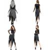 Dark Vampire Bride Halloween Costume For Women With Lace Polyester For Cosplay And Party