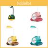 Modern Simple Spiral Cartoon Frog Submarine Night Light Table Lamp Usb Rechargeable Warm Color Light