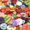 202 Stück gemischte Größe Harzknöpfe, 0,7-2,5 cm Mehrfarbig Rund – Großpackung für DIY Nähen, Stricken, Scrapbooking & Kleidung ZSY