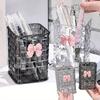 Cutie transparentă acrilică pentru depozitarea pensulelor de machiaj, organizator cosmetic de birou, depozitare rujuri, suport de afișare lac de unghii, suport tip raft pentru bijuterii