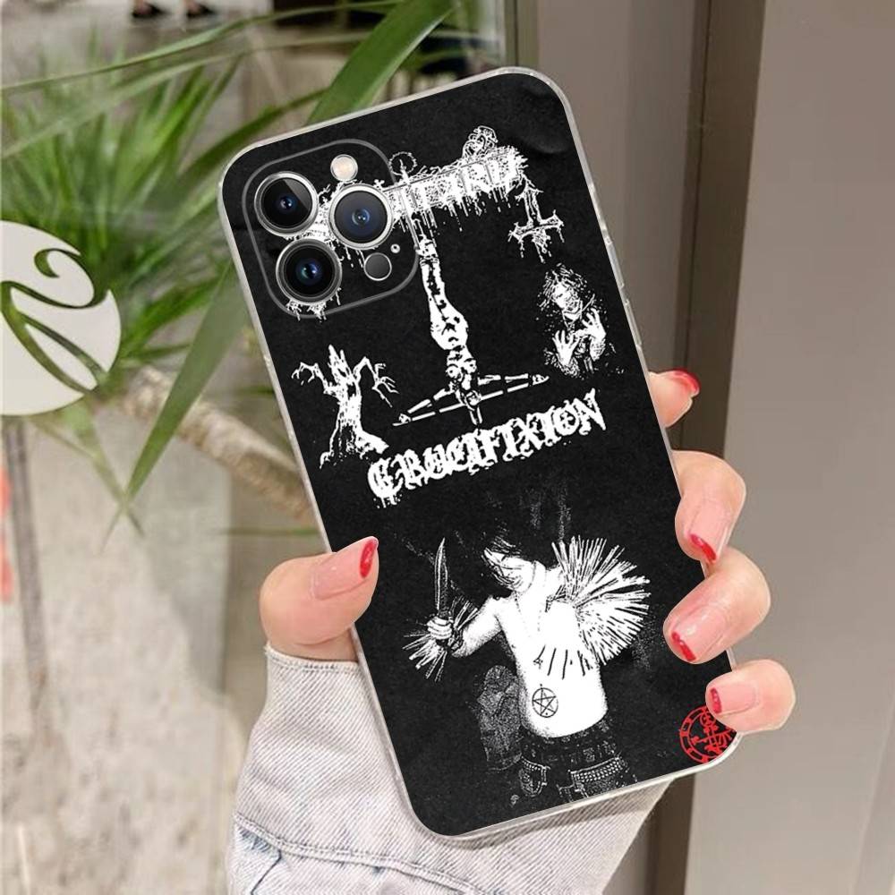 Sematary Geisterhaftes Handyhülle für iPhone 17 16 15 14 13 12 11 Plus Pro Max Transparent Weiche Hülle