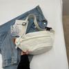 Canvas Mobile Phone Fanny Pack, Men'S And Women'S Breast Bag, Simple Student Small Backpack, Women'S Casual And Light Sports Messenger Bag, Men'S