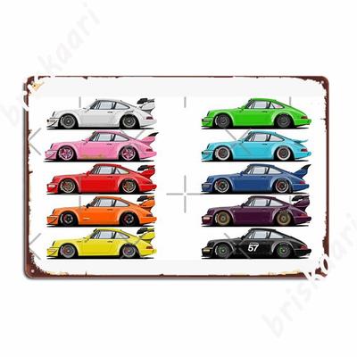 Rainbow Rwb Metal Signs Mural Painting Home Customize Cinema Kitchen Tin Sign Posters