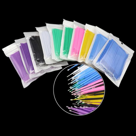 Disposable Makeup Brushes Swab Microbrushes Eyelash Extension Lint Free Tool