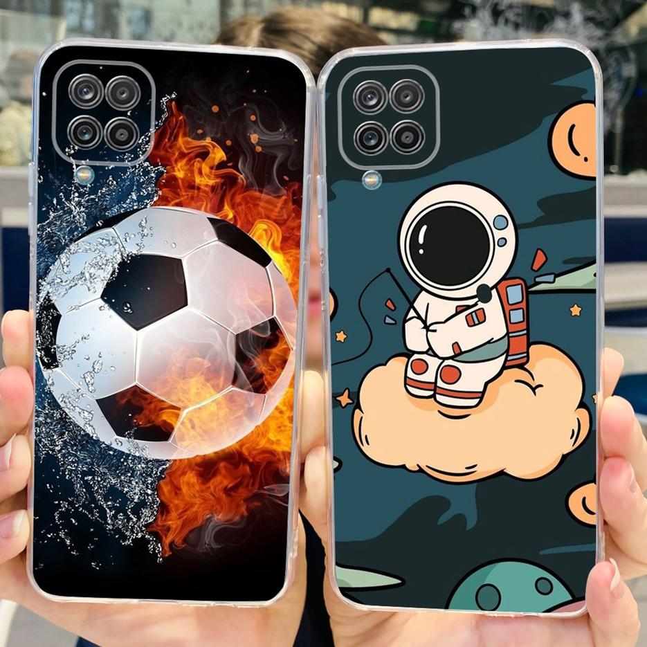For Samsung Galaxy A12 Case F12 M12 New Fashion Painted Back Cover Soft Silicone Phone Case For Samsung M12 A 12 GalaxyA12 Shell