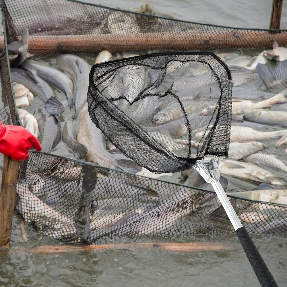 Triangular Fly Fish Landing Net Foldable Floating Fishing Net Portable  Freshwater Fishing Net Fishing Gear and Gifts for Men