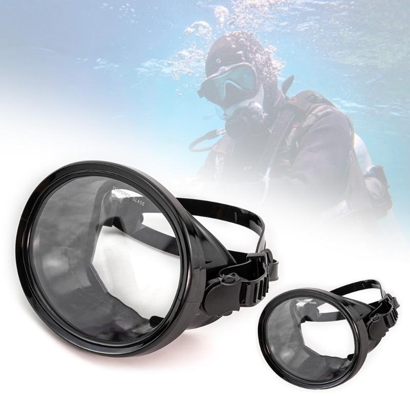 Diving Goggles Oval Shape Antifog Scubas Goggles Tempered Glass Antileak Diving Mask Panoramic Wide View Goggles Mask